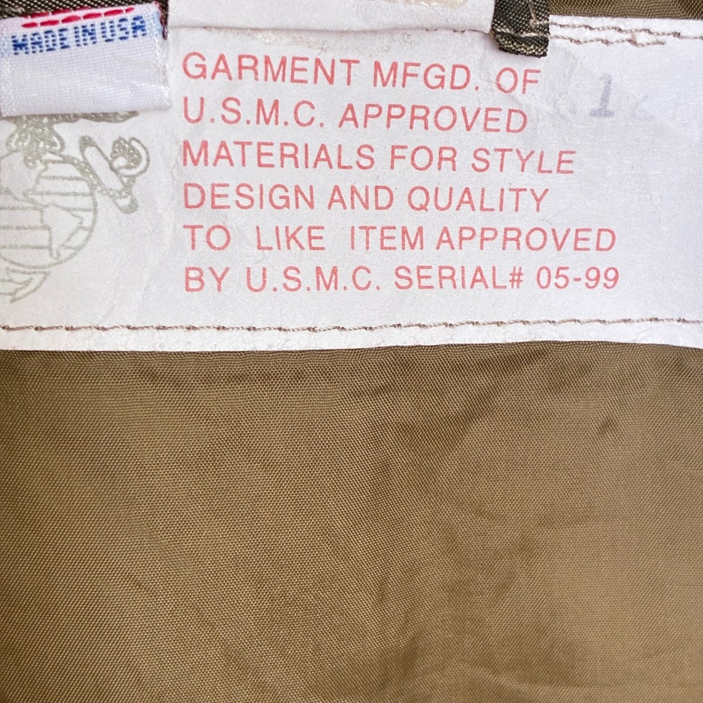 Vintage Neptune Garment Co Bomber Jacket Men 34 Long Tan USMC Approved Military - Picture 7 of 8